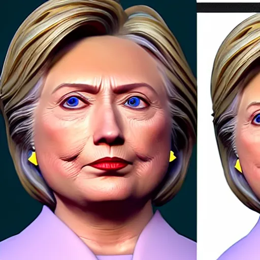 Image similar to how to 3 d model hillary clinton in blender tutorial