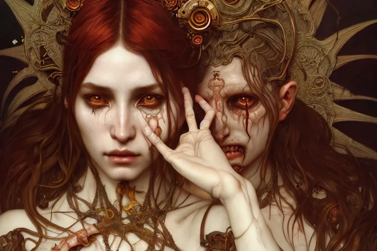 Prompt: ultra realistic, vykos, tzimisce, flesh, metamorphosis, vampire, sabbat, body horror, intricate details, eerie, highly detailed, octane render, 8 k, art by artgerm and alphonse mucha and greg rutkowski