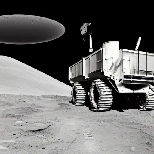 Image similar to a mining dump truck on the moon