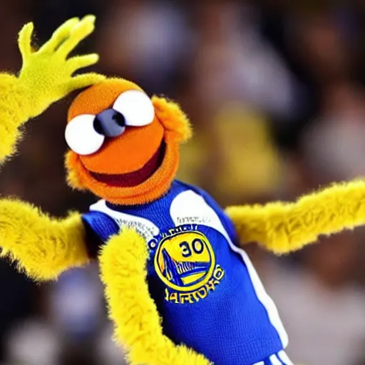 Image similar to stephen curry as a muppet