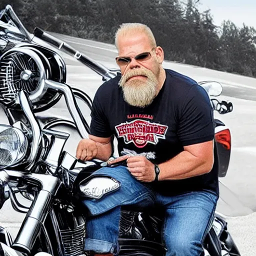 Image similar to Paul Teutul senior mixed with a walrus from American Chopper