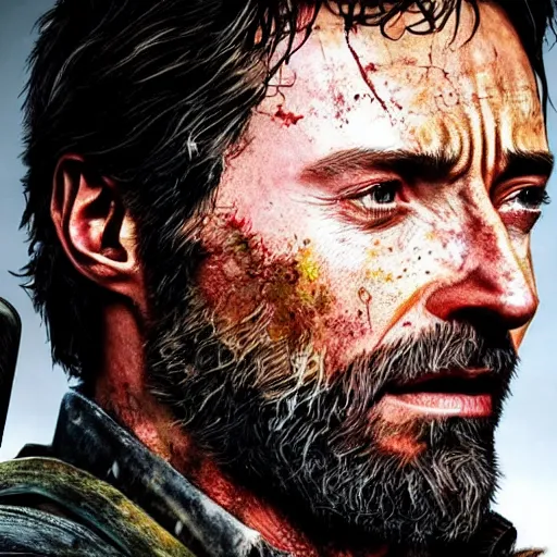 Image similar to Hugh Jackman as Joel in The Last Of Us