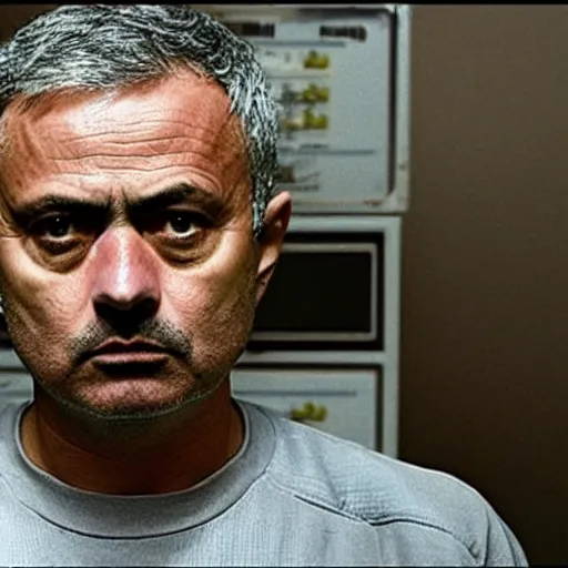 Prompt: Jose Mourinho as Walter White, Breaking Bad, high quality, 4k, high detail, drama,