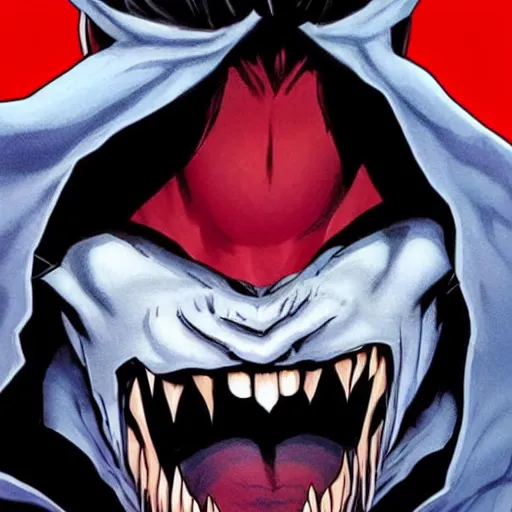 Prompt: new Morbius movie cover art