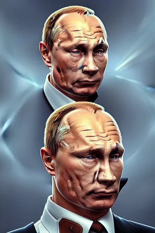 Image similar to vladimir putin as homer simpson from the simpsons, realistic portrait, symmetrical, highly detailed, digital painting, artstation, concept art, smooth, sharp focus, illustration, cinematic lighting, art by artgerm and greg rutkowski and alphonse mucha