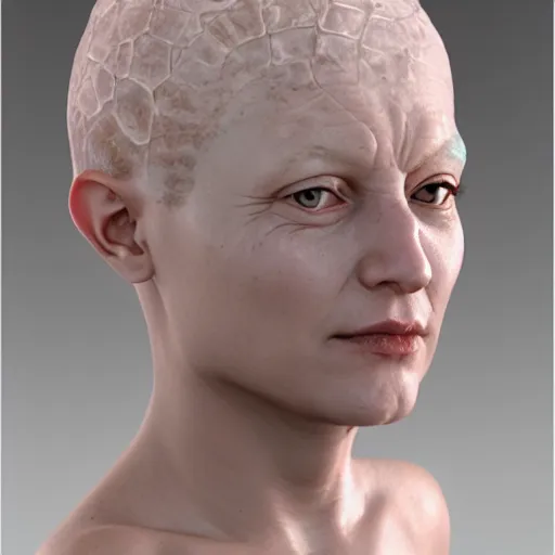 Prompt: marble skin, young, translucent sss, 3 d daz occlusion