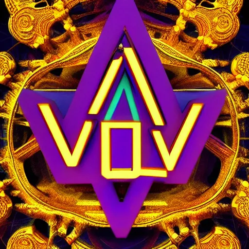 Image similar to a and w vaporwave logo, colorful, digital art, cosmic, 3 d high definition, trending on art station, photorealistic, high resolution, 8 k, octane, hyper detailed, insane details, intricate, elite, ornate, elegant trend, highly detailed and intricate, sharp focus, photography, unreal engine