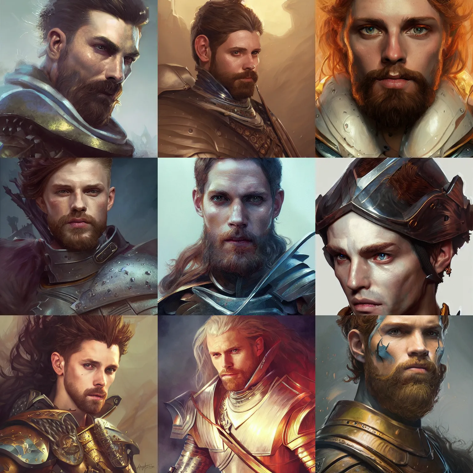 Prompt: sean harris, knight, headshot, painted fantasy character portrait, D&D, highly detailed, digital painting, artstation, sharp focus, art by artgerm and greg rutkowski and alphonse mucha