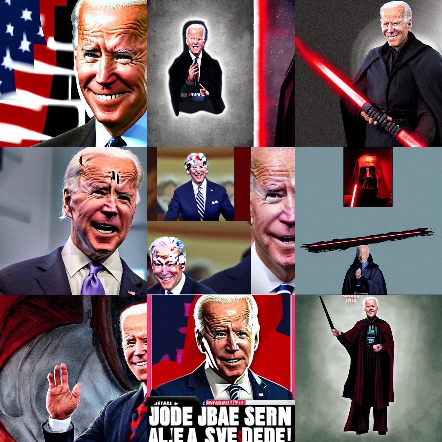 Prompt: Joe Biden as a Sith Lord