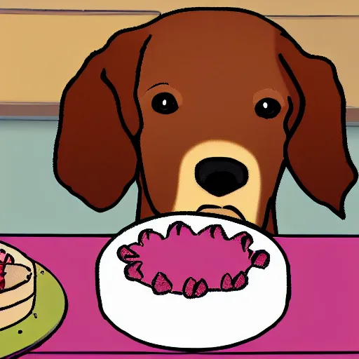 Prompt: a dog make a cake, wikihow guide