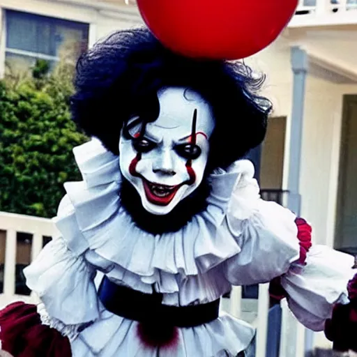 Image similar to Michael Jackson as Pennywise