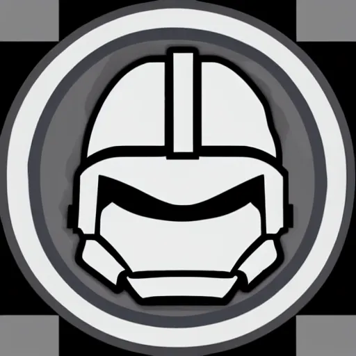 Prompt: an icon of master chief's face on a lego star wars circle icon