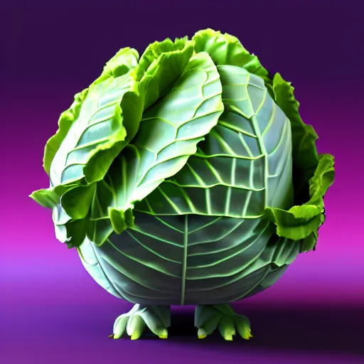 Image similar to high quality 3 d render very cute cabbage! incorporated speakers!, cyberpunk highly detailed, unreal engine cinematic smooth, in the style of blade runner & detective pikachu, hannah yata charlie immer, moody light, low angle, uhd 8 k, sharp focus