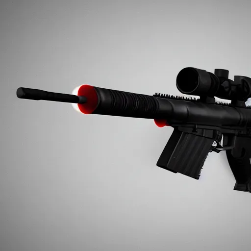 Image similar to bullet just got fired from sniper rifle, insane details, sharp focus, octane render, computer art