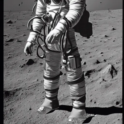 Image similar to detailed photo of an astronaut wearing an early diving suit, holding an electric guitar on the moon. old diving suit pictures. old diving suit. early diving suit. old diving suit photos. detailed