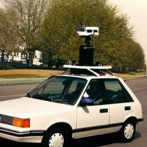 Image similar to google street view car ( 1 9 9 0 )