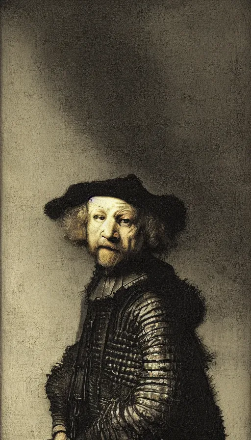 Prompt: techno artwork, by rembrandt