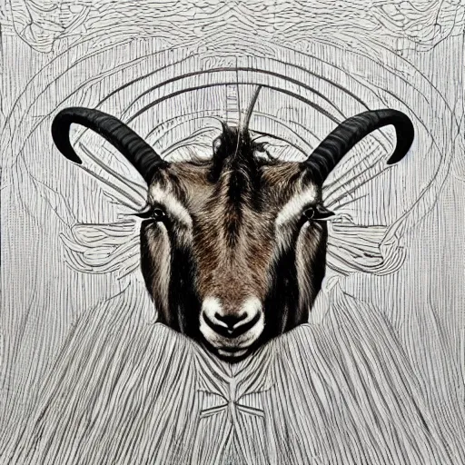 Image similar to goat, dark metal