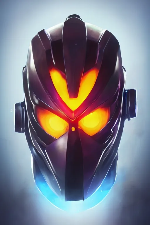 Image similar to epic mask helmet robot ninja portrait stylized as fornite style game design fanart by concept artist gervasio canda, behance hd by jesper ejsing, by rhads, makoto shinkai and lois van baarle, ilya kuvshinov, rossdraws global illumination radiating a glowing aura global illumination ray tracing hdr render in unreal engine 5