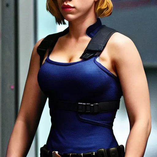 Image similar to Scarlett Johansson as Jill Valentine