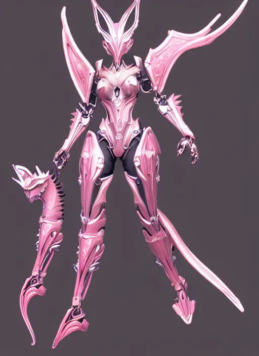 Prompt: extremely detailed goddess shot, front shot, low shot, of a beautiful saryn warframe, that's a giant beautiful stunning anthropomorphic robot female dragon with metal cat ears, posing elegantly, detailed sharp robot dragon claws, sharp clawed robot dragon feet, streamlined pink armor, thick smooth warframe thighs, long elegant tail, detailed warframe fanart, destiny fanart, high quality digital art, giantess art, furry art, 3D realistic, warframe art, Destiny art, furaffinity, DeviantArt, artstation, 8k HD, octane render