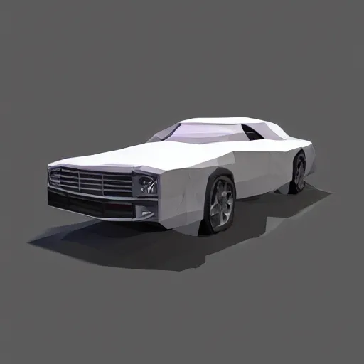 Image similar to Car, low poly render