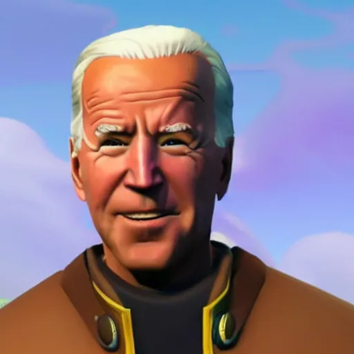 Prompt: Joe Biden in Fortnite very detailed, 8K quality super realistic