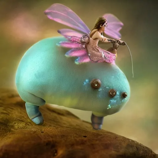 Image similar to dreamy realistic fairy tardigrade