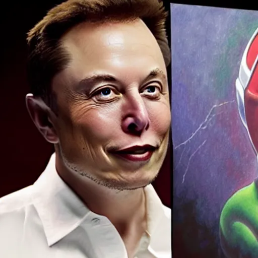 Prompt: musk michelangelo