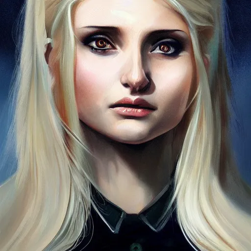 Image similar to painting of lauren southern portrait charlie bowater style