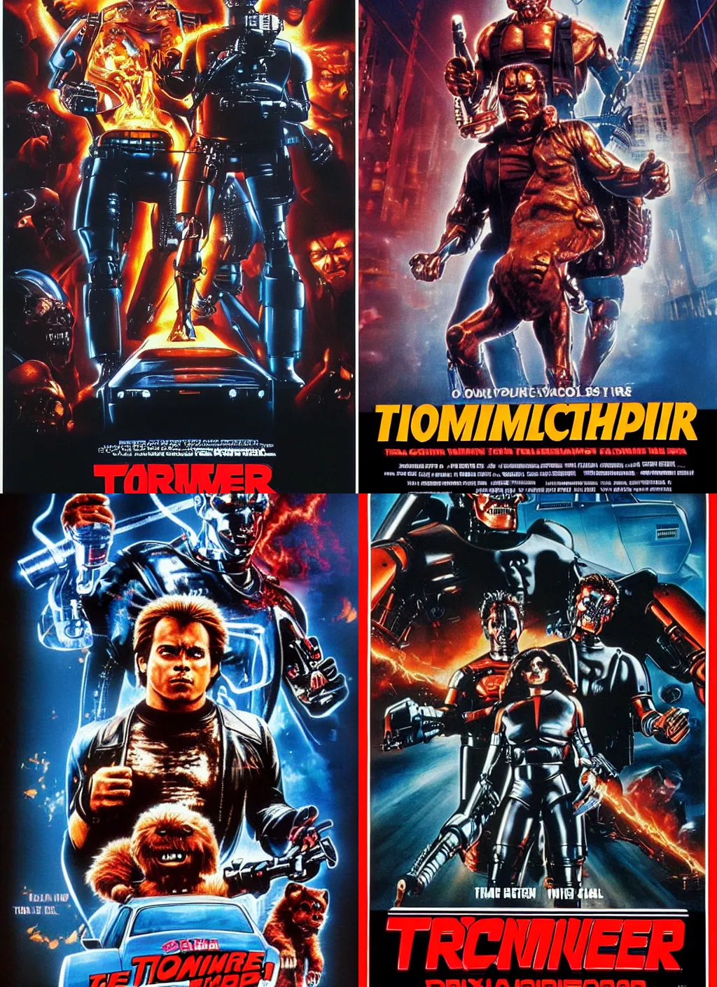 Prompt: Movie poster for Terminator Ruxpin (1985)