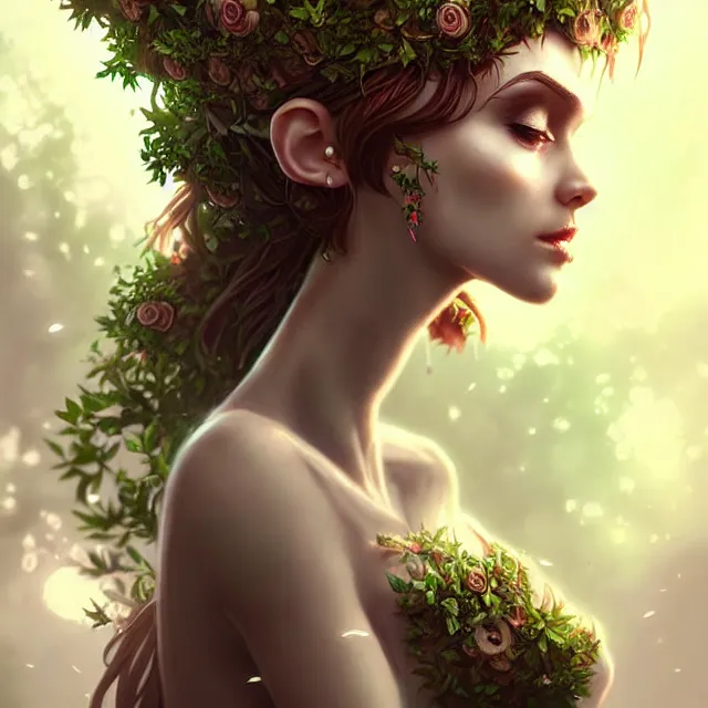 Prompt: epic professional digital art of 👰‍♀️🥰 dryad ,best on artstation, cgsociety, wlop, Behance, pixiv, astonishing, impressive, outstanding, epic, cinematic, stunning, gorgeous, much detail, much wow, masterpiece.