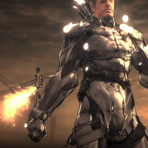 Prompt: Metal Gear Rising: Revengeance, Senator