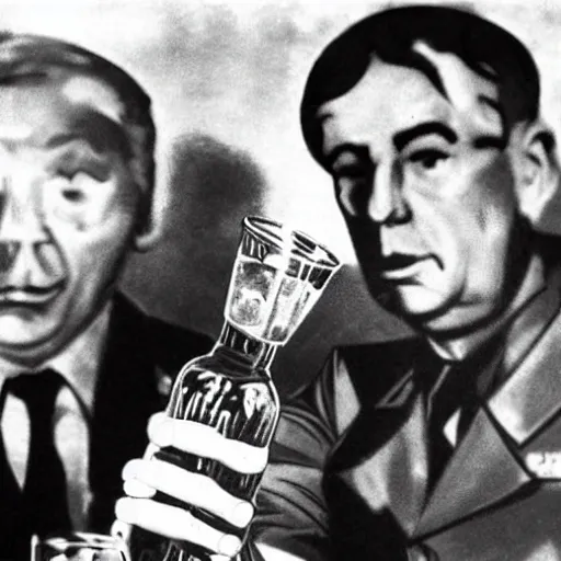 Image similar to soviet comunist drinking vodka