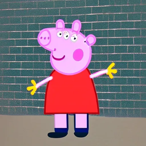 Prompt: peppa pig dressed like a gangster