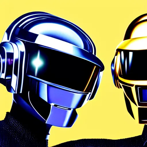 Prompt: daft punk as astronauts, photorealistic, 4 k, high detail