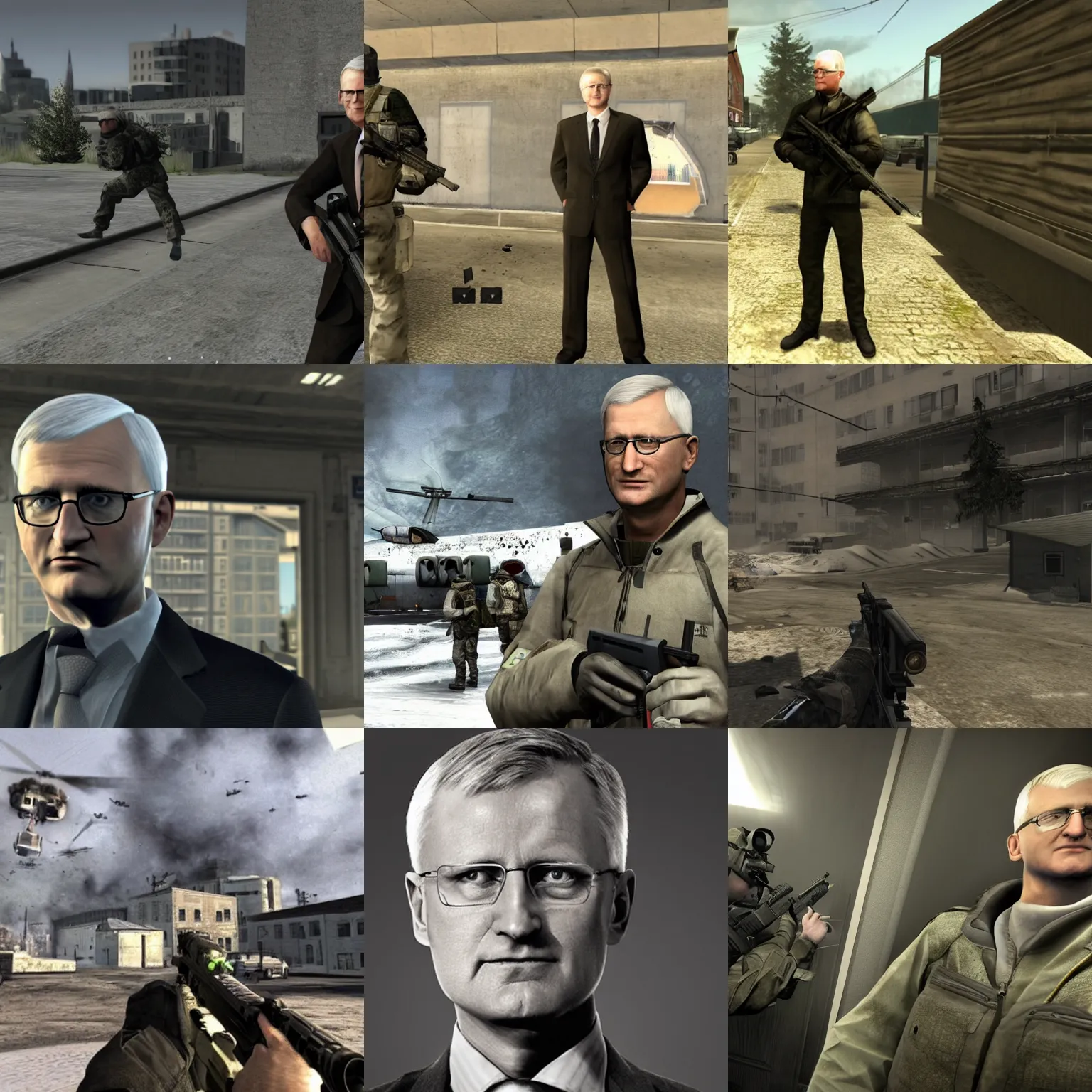 Prompt: Carl Bildt in MW2