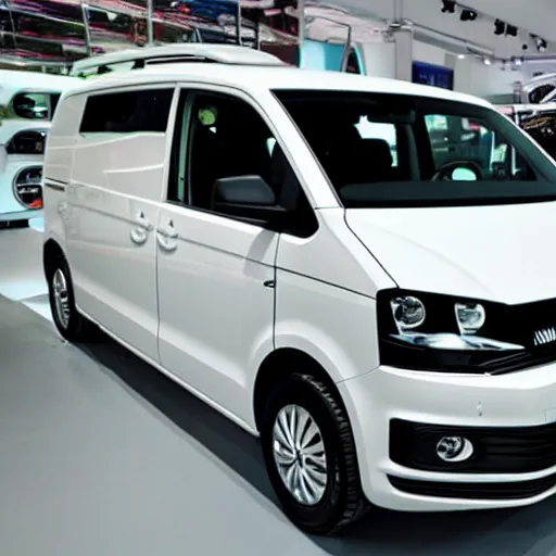 Image similar to a volkswagen nivus in a showroom