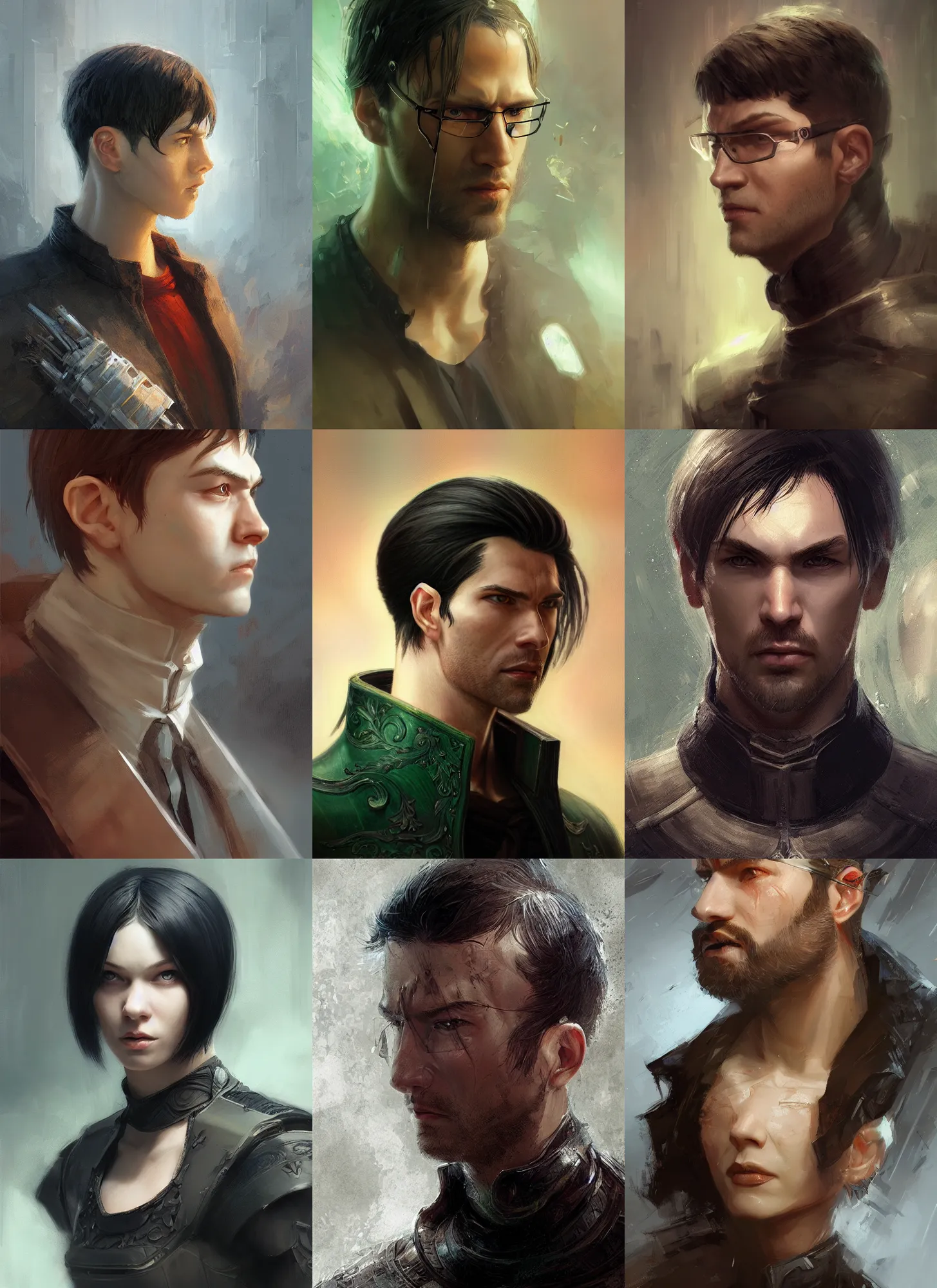 Prompt: neo matrix profile portrait, medieval, bowl haircut, marvel comics, dark, intricate, highly detailed, smooth, artstation, digital illustration, ruan jia, mandy jurgens, rutkowski