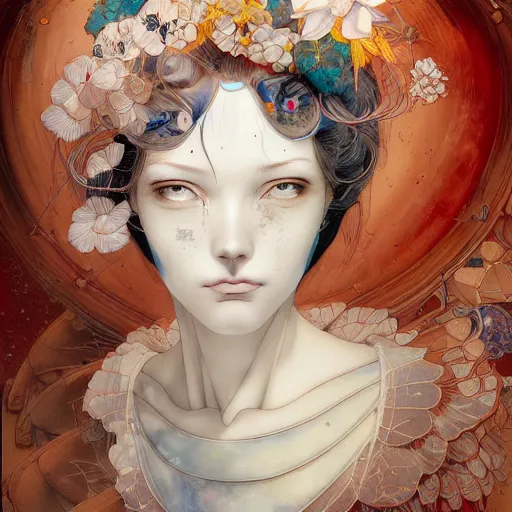 Prompt: machine portrait soft light painted by james jean and katsuhiro otomo and erik jones, inspired by victorian anime, smooth face feature, intricate oil painting, high detail illustration, sharp high detail, manga and anime 1 9 9 9