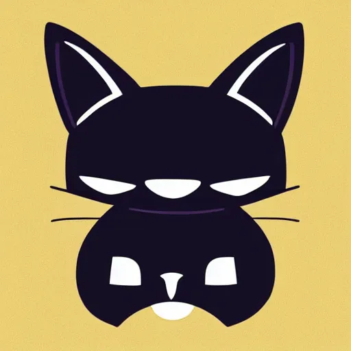 Prompt: sleeping cat modern flat design style illustration with line elements,