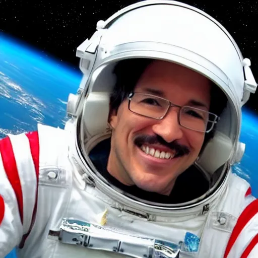 Image similar to marikiplier in space