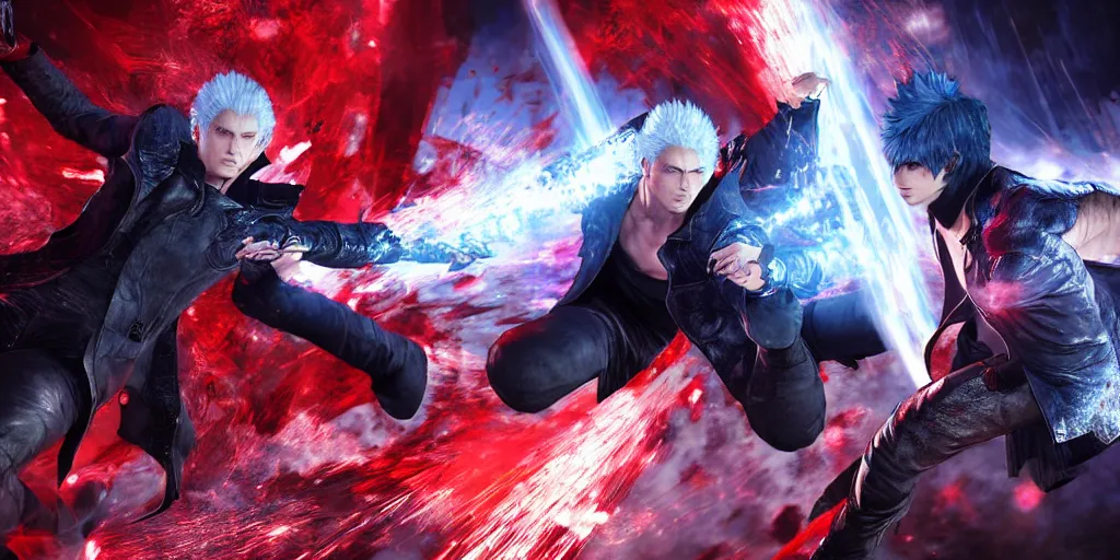 Devil May Cry - Dante and Vergil Digital Art by Azrael Art - Pixels