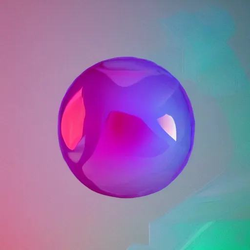 Image similar to 3 d render, magic translucent 3 d shapes, caustics, studio lighting, gemstone, magical, glowing, fruit candy, gushers, soft 3 d geometrical shapes, juicy, octane render, soft, high definition, beautiful mesh gradient colors, 1. 0 transmission, visual particles and static surrounding, clean aesthetic, blender, redshift, white background, ethereal