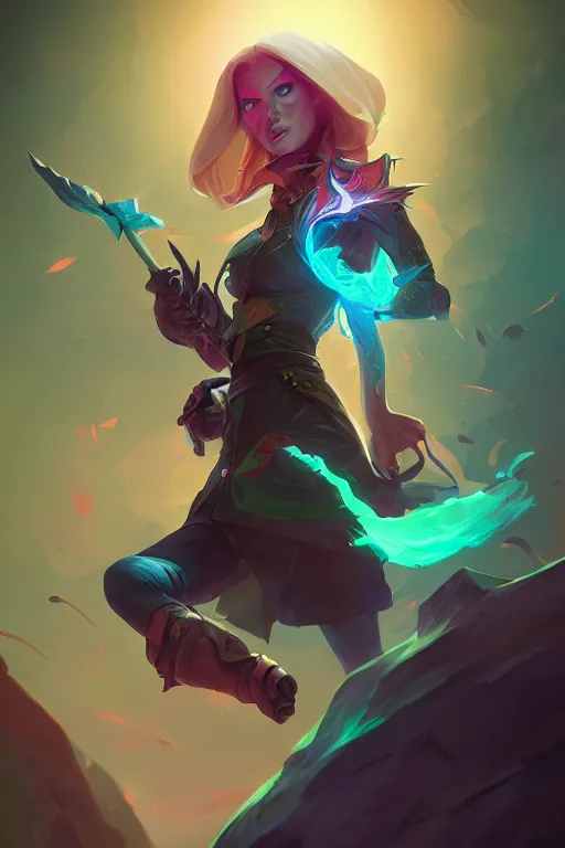 Prompt: singed league of legends wild rift hero champions arcane magic digital painting bioluminance alena aenami artworks in 4 k design by lois van baarle by sung choi by john kirby artgerm style pascal blanche and magali villeneuve mage fighter assassin