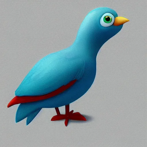 Prompt: bird by pixar style, cute, digital art, concept art, most winning awards