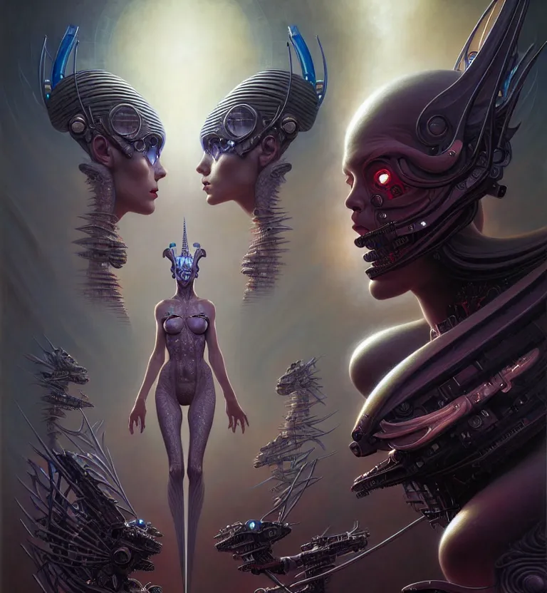 Image similar to gemini fantasy character portrait, ultra realistic, wide angle, intricate details, blade runner artifacts, highly detailed by peter mohrbacher, wayne barlowe, boris vallejo, hajime sorayama aaron horkey, gaston bussiere, craig mullins