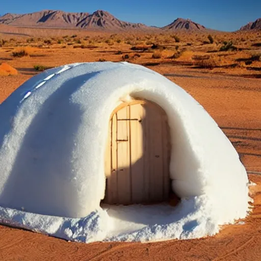 Image similar to igloo on a desert