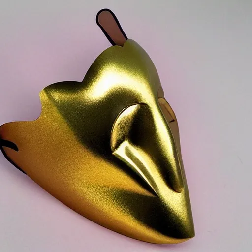 Image similar to golden heart shaped mask