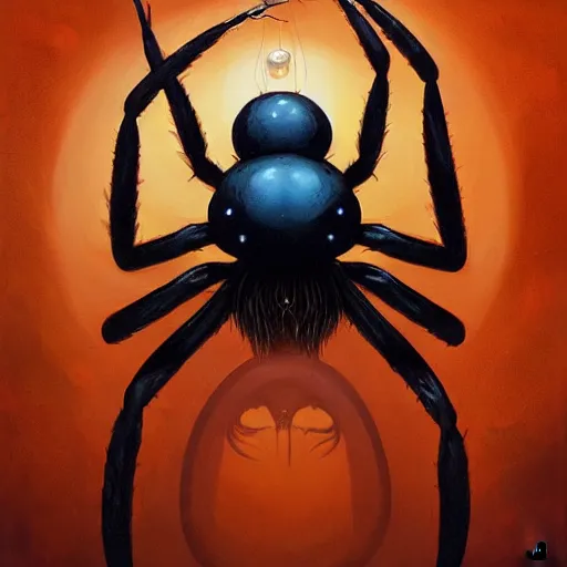 portrait of an orange giant spider god by peter | Stable Diffusion ...